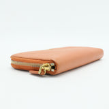 Zip Around Wallet Saffiano Leather Long