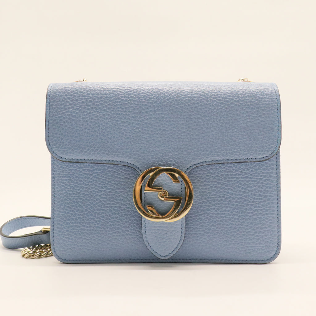 Interlocking Shoulder Bag Leather Small