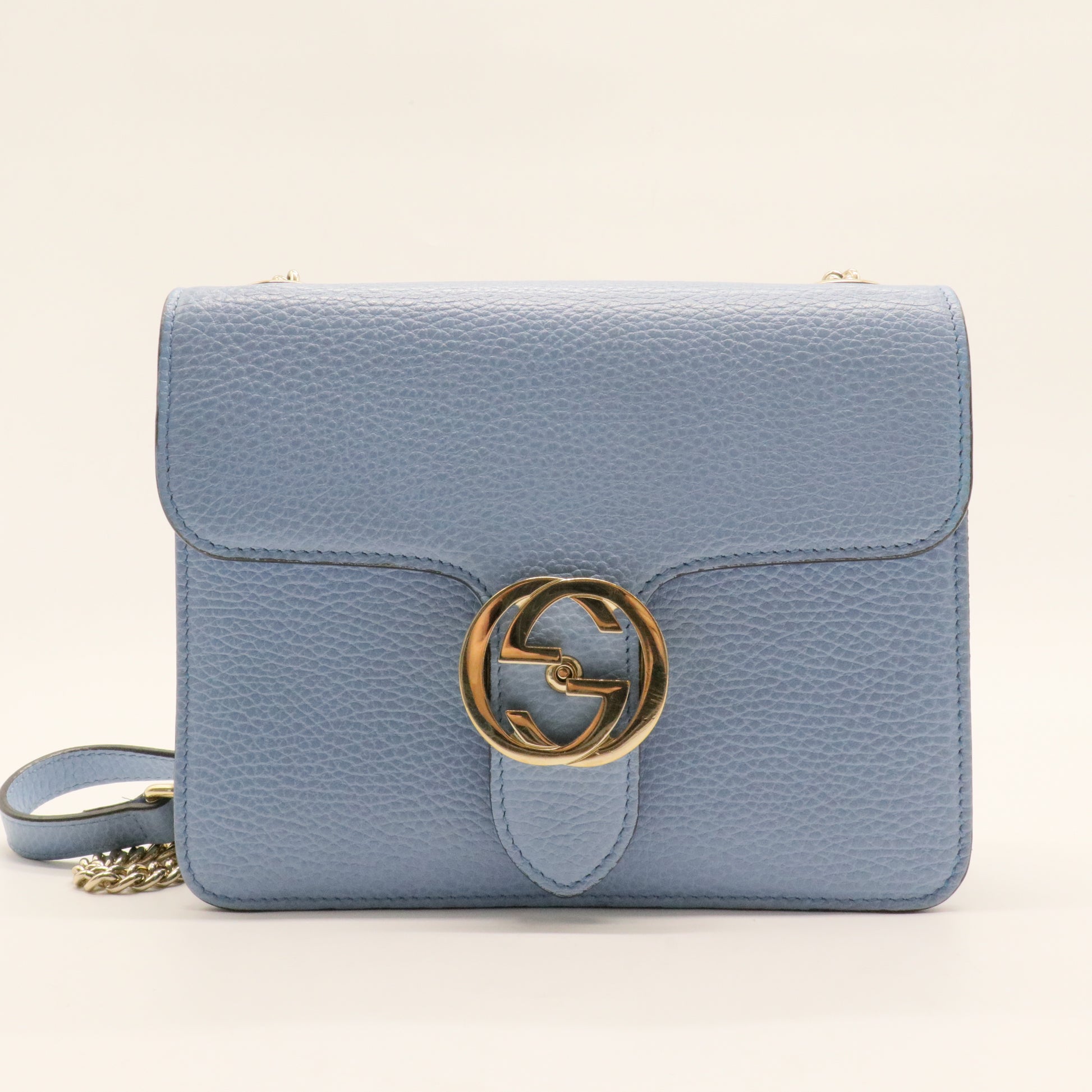 Interlocking Shoulder Bag Leather Small