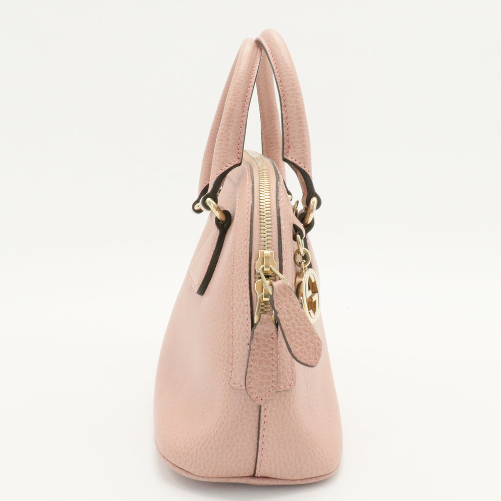 Convertible Dome Satchel Microguccissima Leather Mini