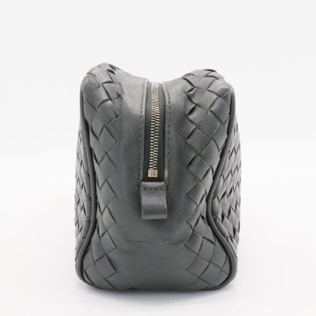 Intrecciato Leather Clutch Bag
