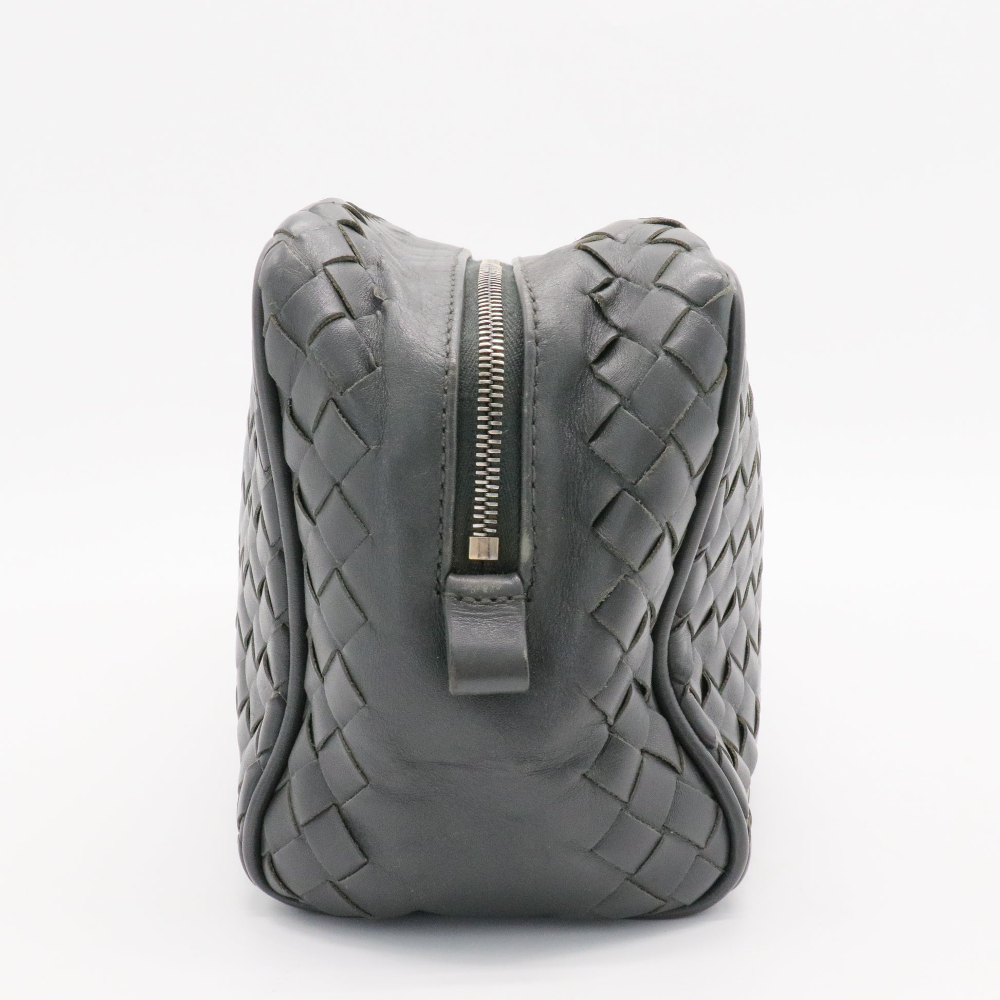 Intrecciato Leather Clutch Bag