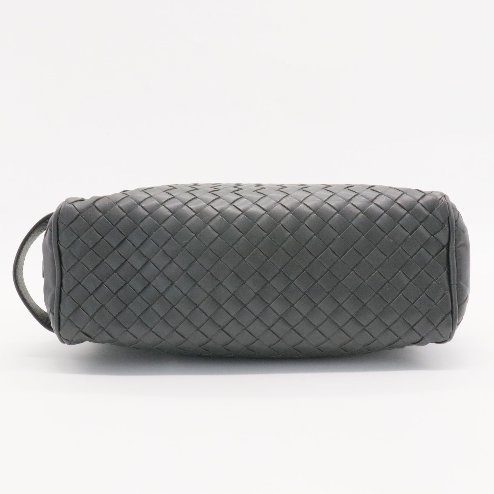 Intrecciato Leather Clutch Bag