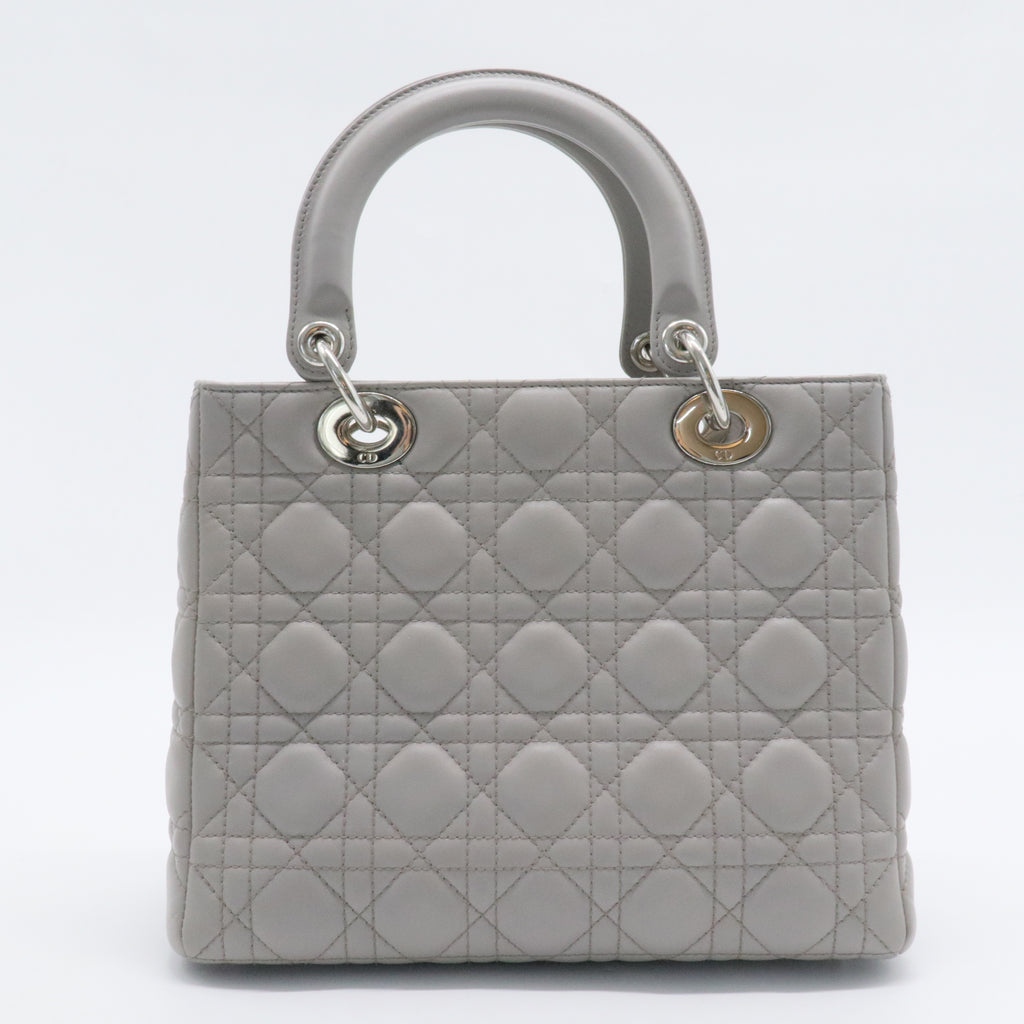 Lady Dior Bag Cannage Quilt Lambskin Medium