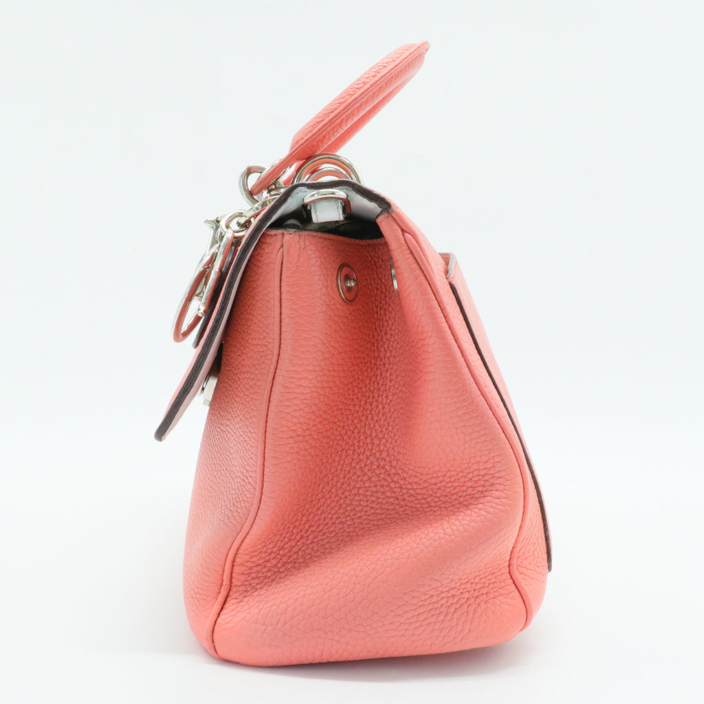 Be Dior Bag Pebbled Leather Small