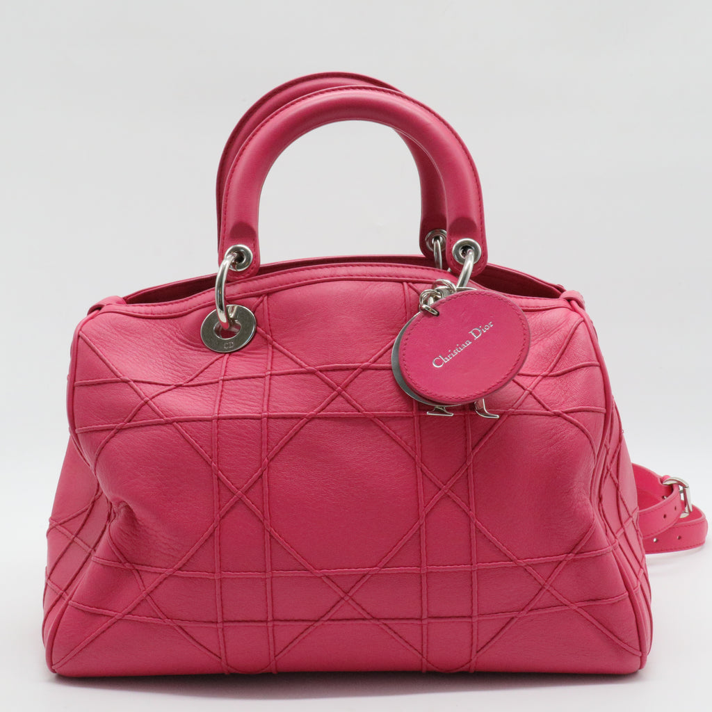 Granville Polochon Handbag Cannage Quilt Leather Medium Add