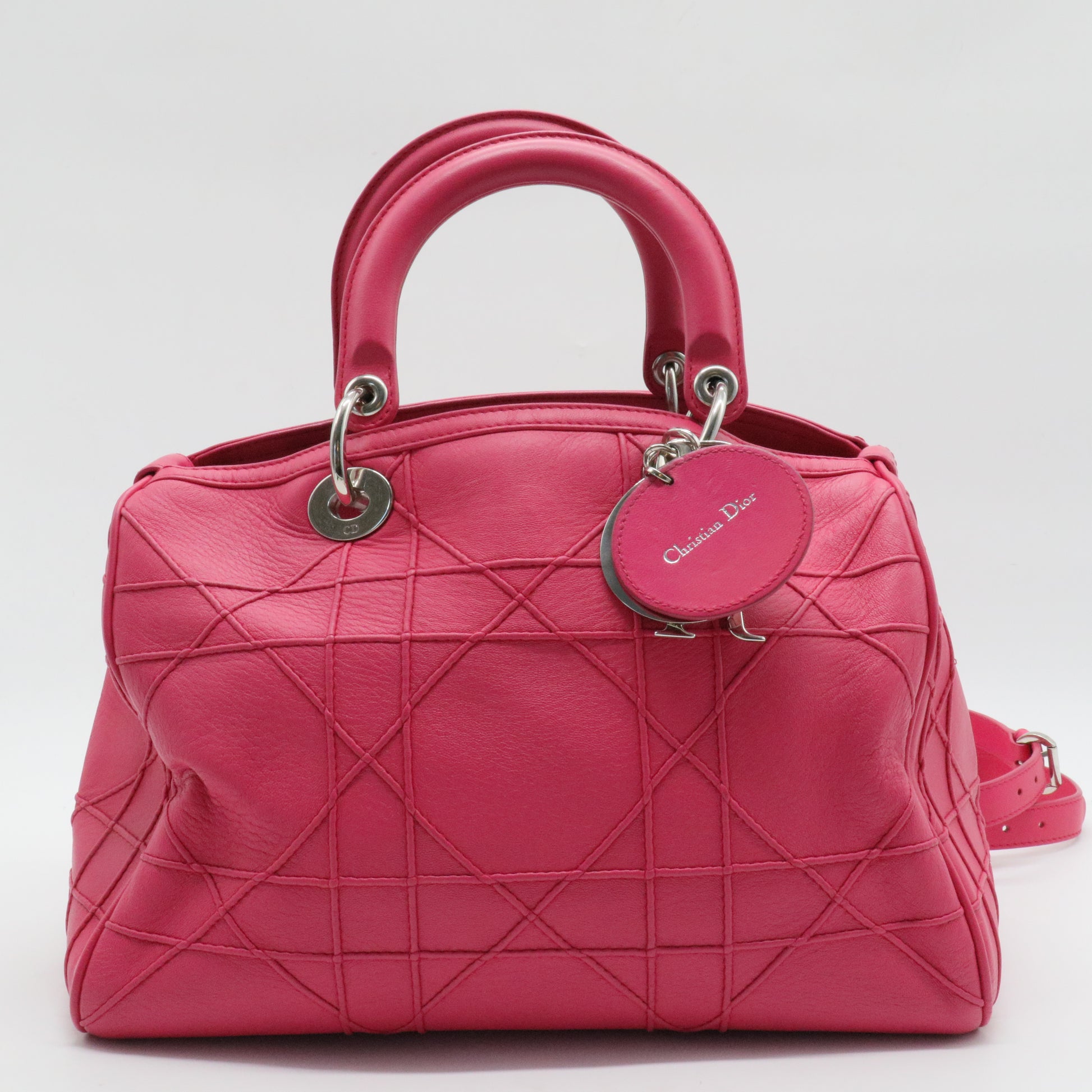 Granville Polochon Handbag Cannage Quilt Leather Medium Add