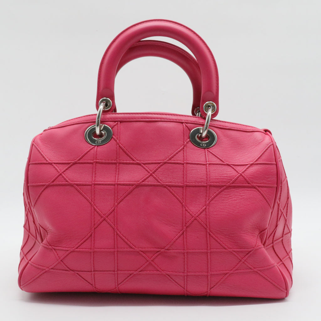 Granville Polochon Handbag Cannage Quilt Leather Medium Add