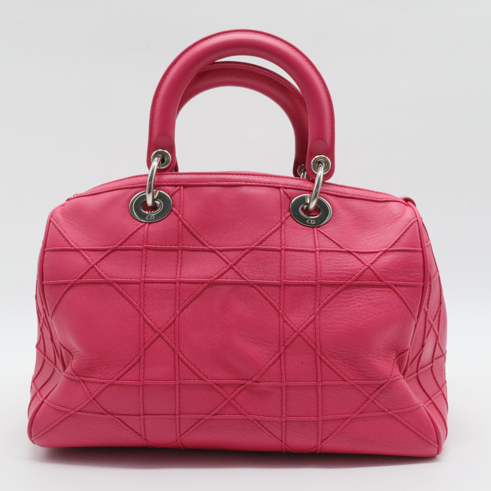 Granville Polochon Handbag Cannage Quilt Leather Medium Add