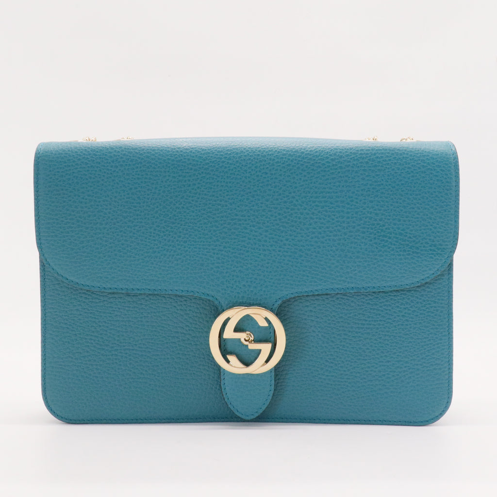 Interlocking Shoulder Bag Leather Medium