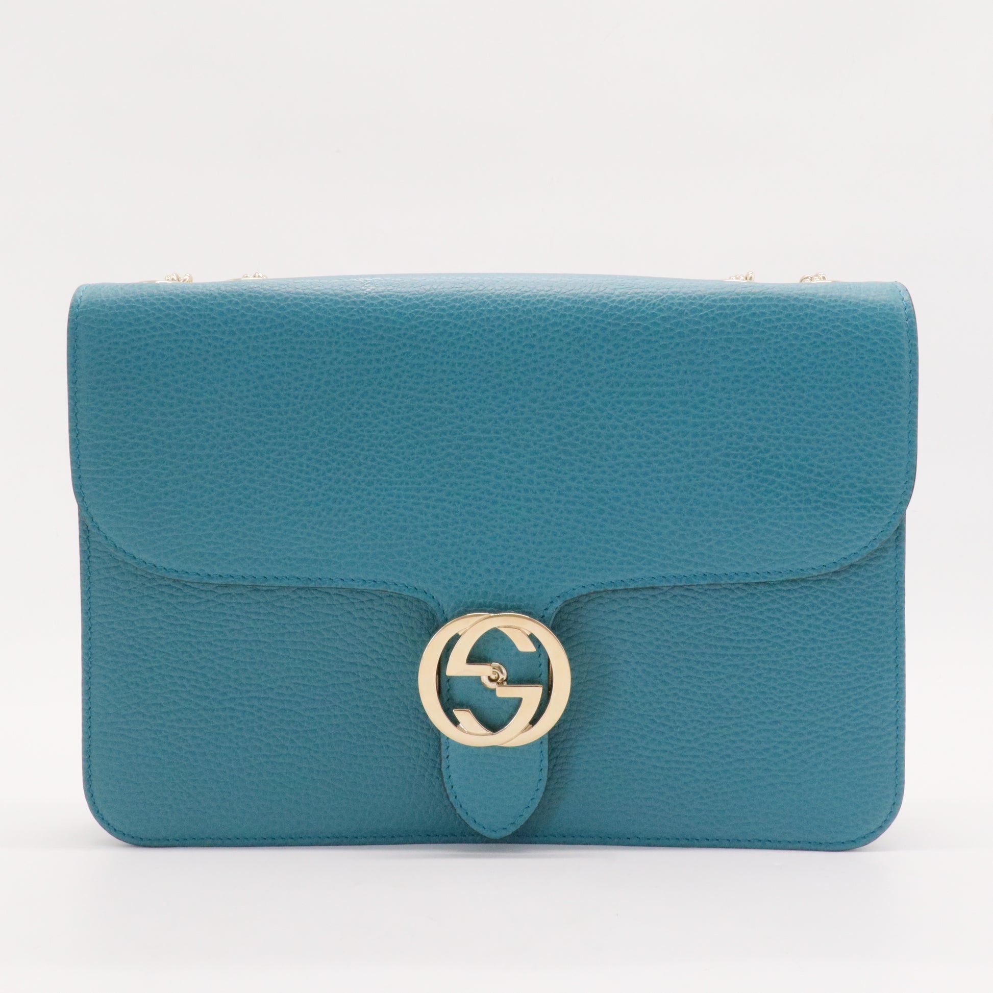 Interlocking Shoulder Bag Leather Medium