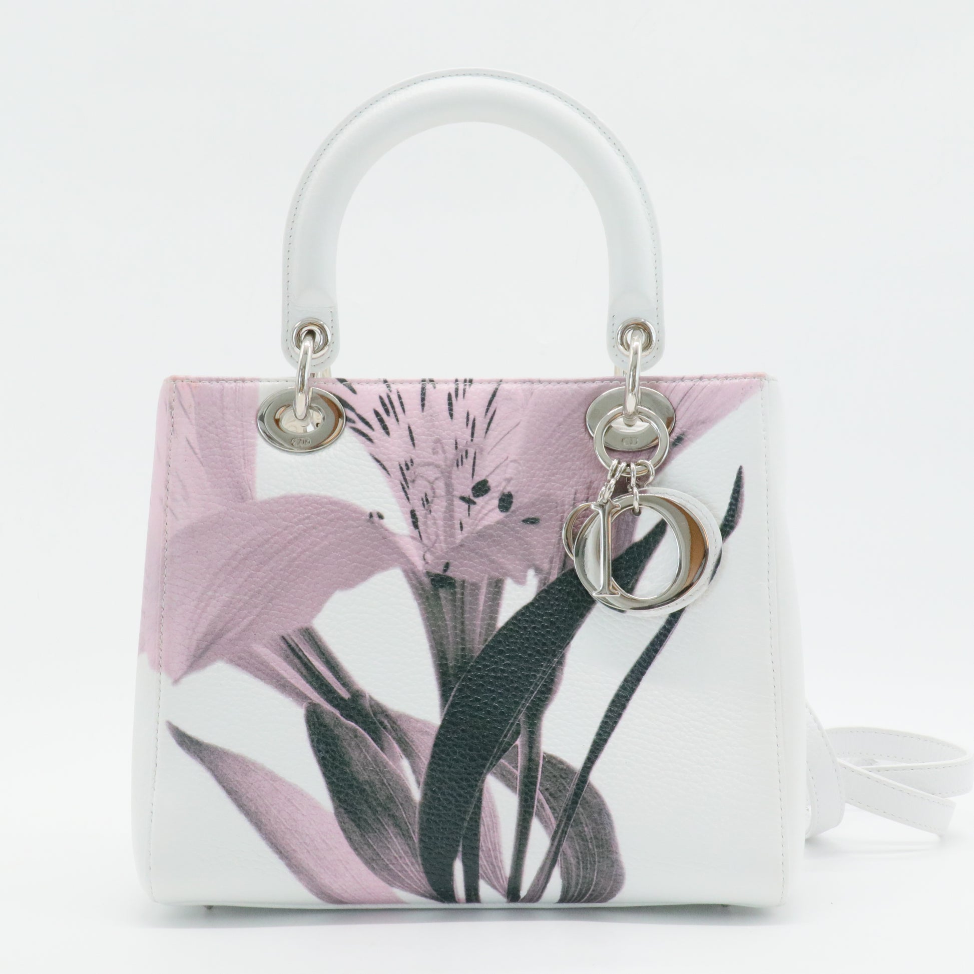 Lady Dior Bag Printed Leather Medium