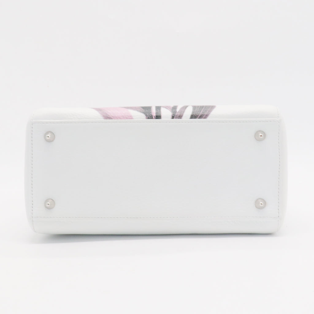 Lady Dior Bag Printed Leather Medium