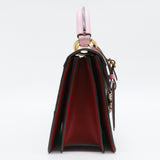 Queen Margaret Top Handle Bag Colorblock Leather Small