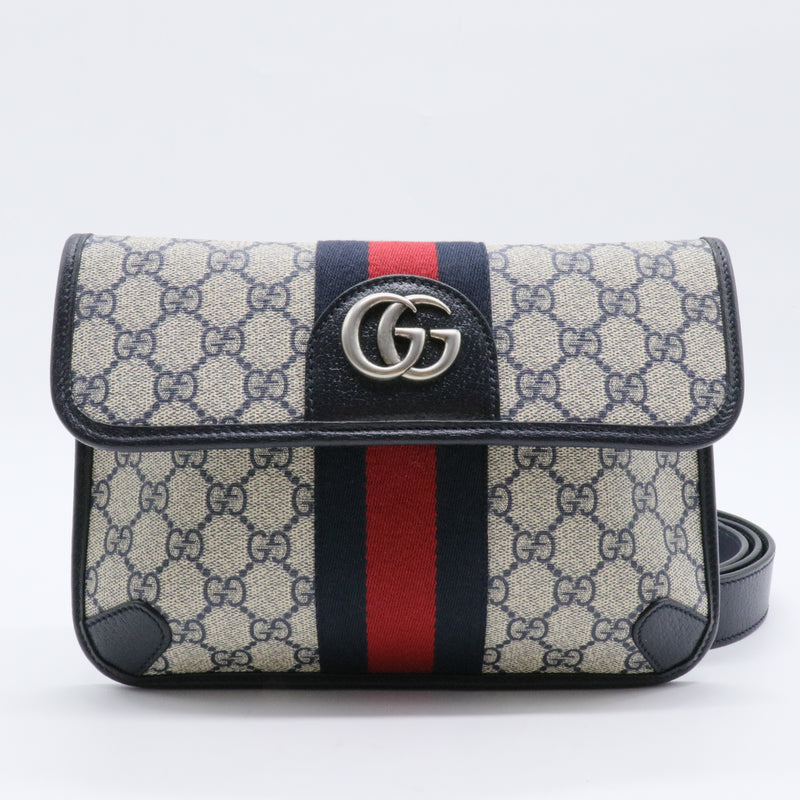 Ophidia Flap Belt Bag GG Coated Canvas