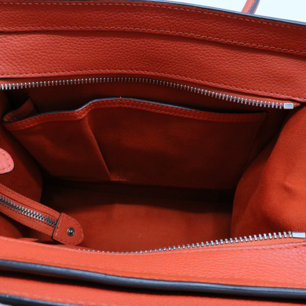 Luggage Bag Smooth Leather Micro