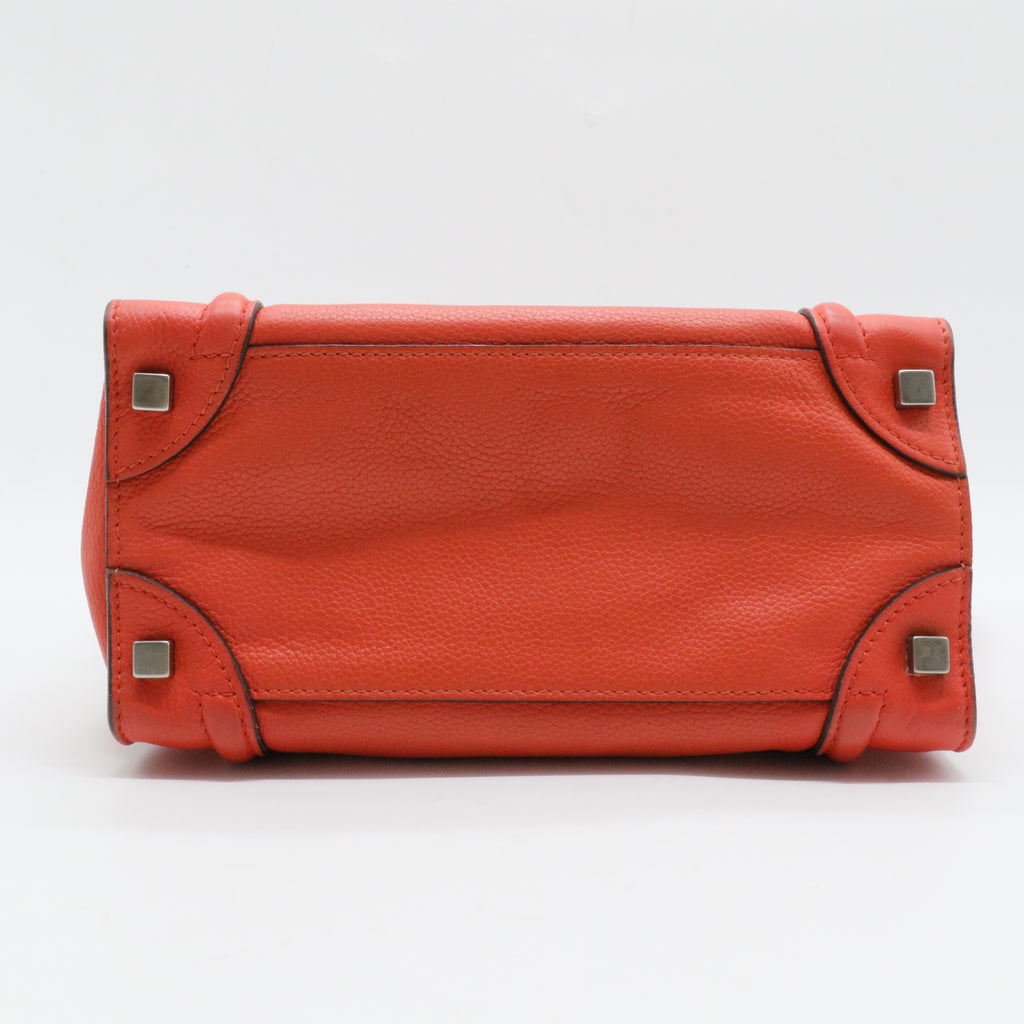 Luggage Bag Smooth Leather Micro