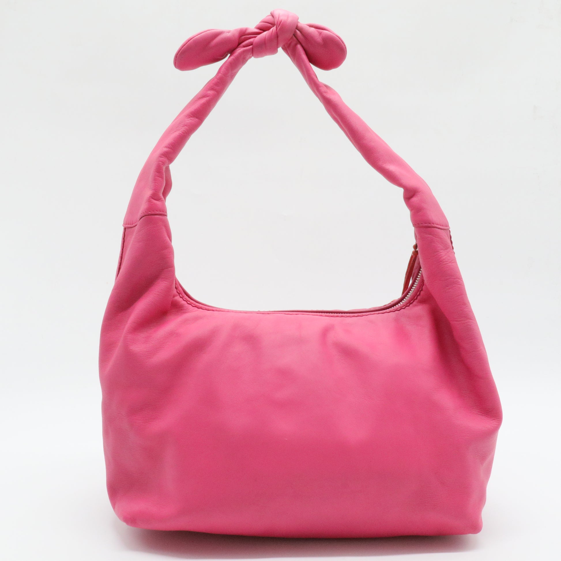 Loewe Anagram Tassel Leather Shoulder Bag Pink