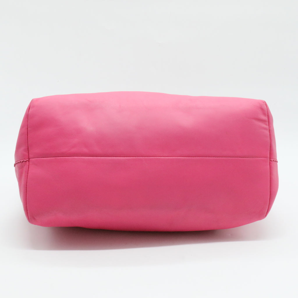 Loewe Anagram Tassel Leather Shoulder Bag Pink