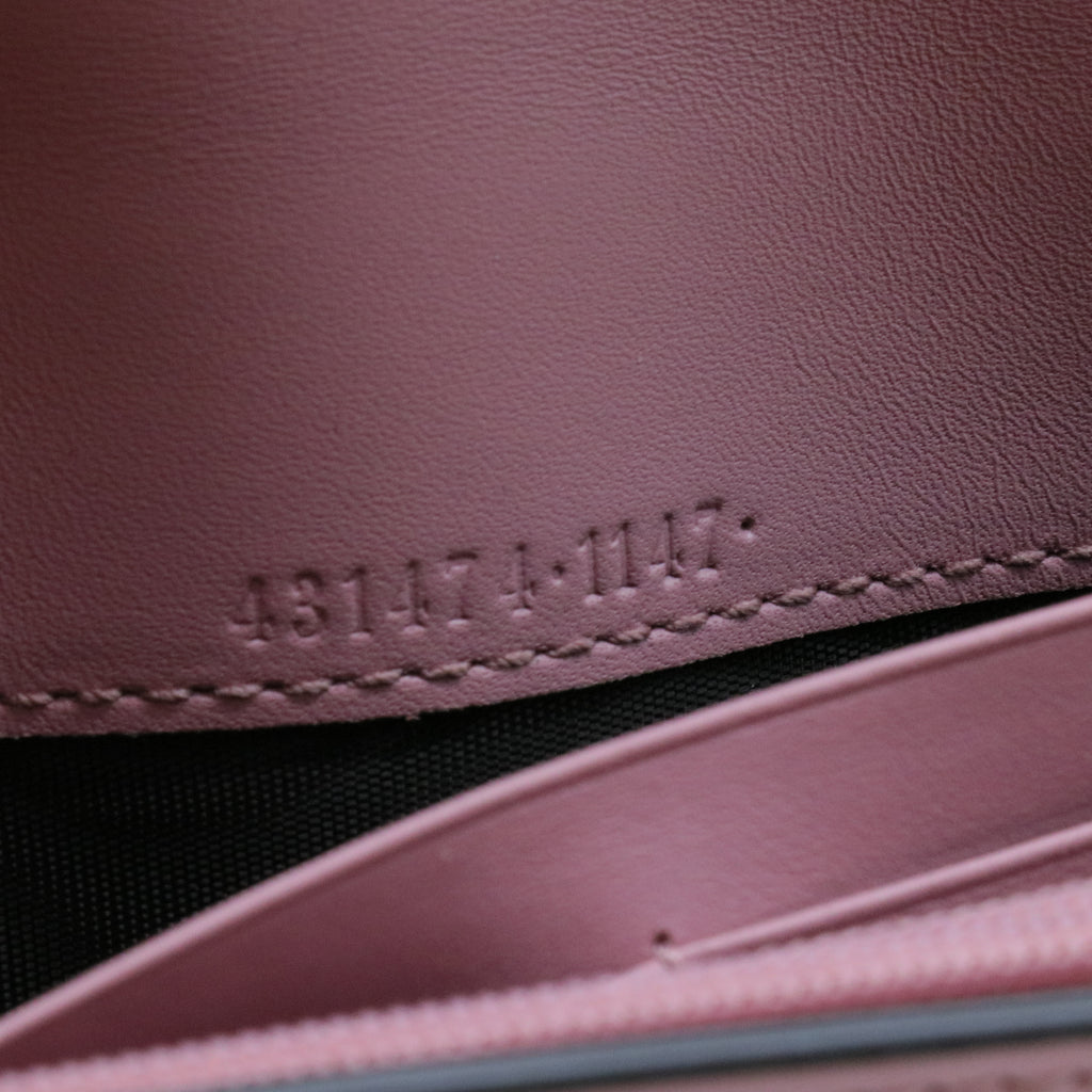 Pearly Coated Canvas with Leather Wallet