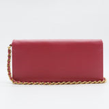 Wallet on Chain Saffiano Leather