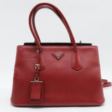 Medium Saffiano Cuir Twin Bag