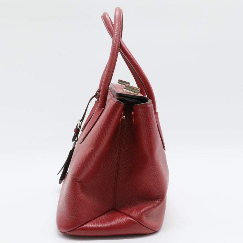 Medium Saffiano Cuir Twin Bag