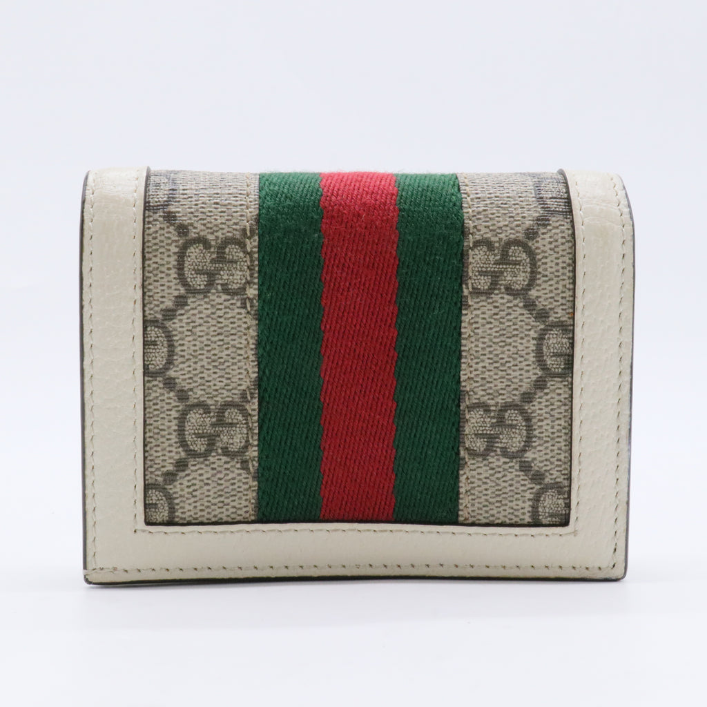 GG Supreme Monogram Queen Margaret Card Case