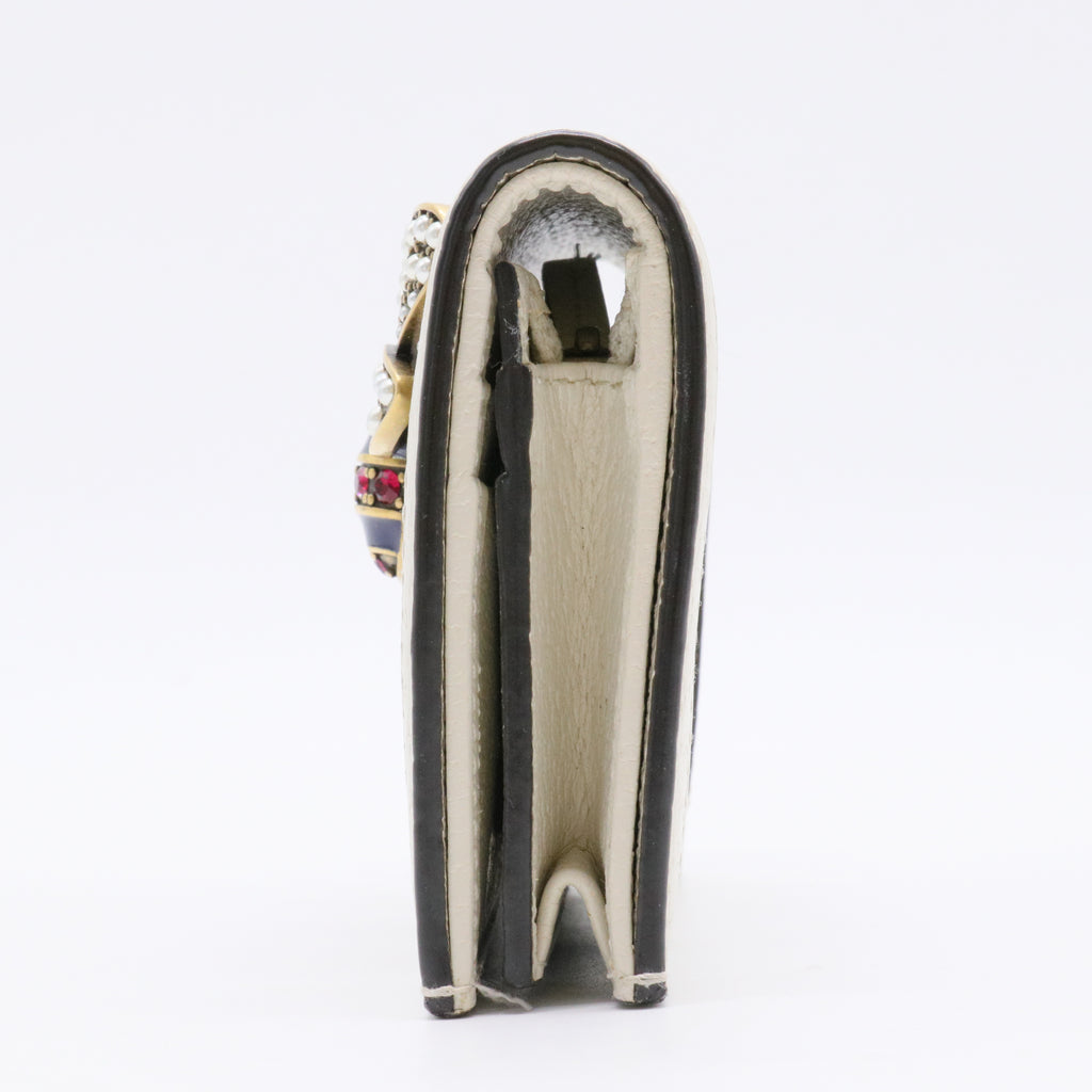 GG Supreme Monogram Queen Margaret Card Case