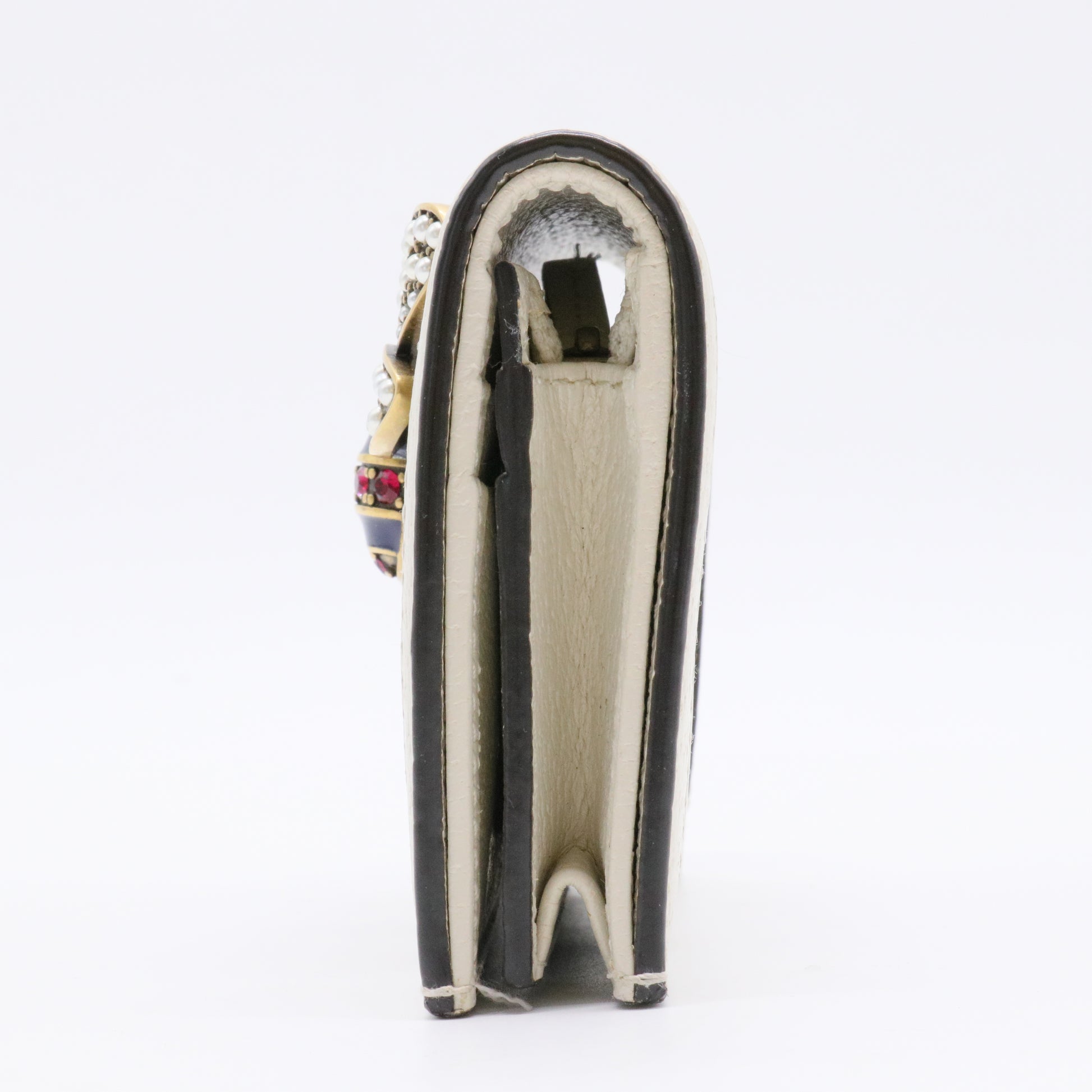 GG Supreme Monogram Queen Margaret Card Case