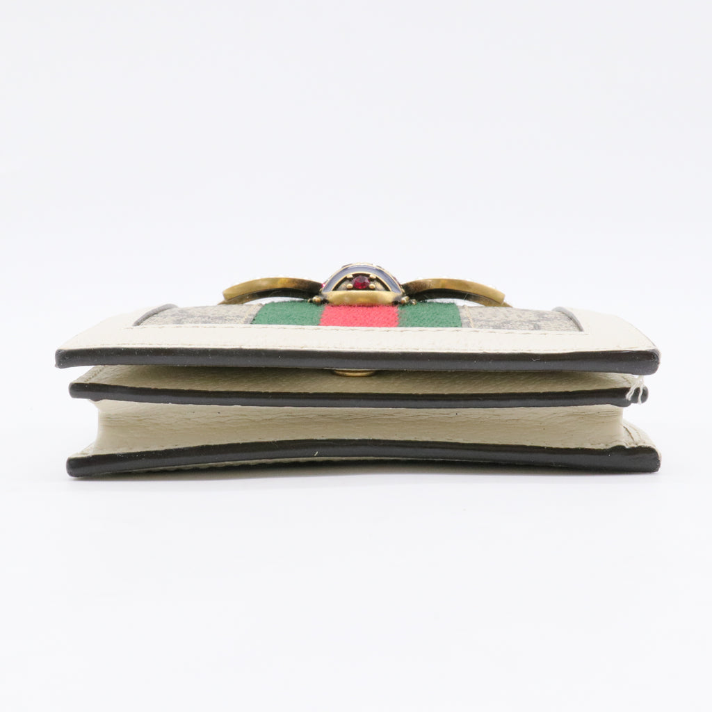 GG Supreme Monogram Queen Margaret Card Case