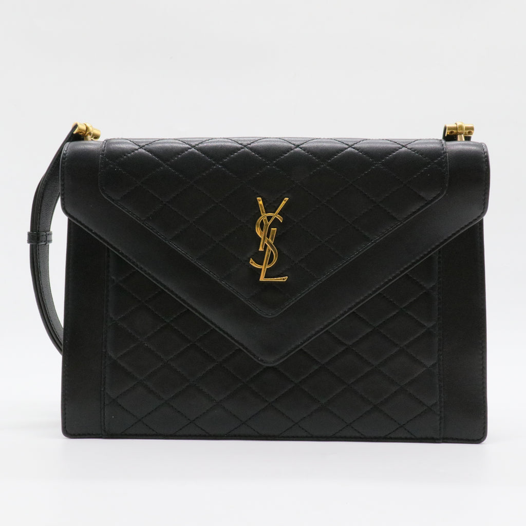 Gaby Envelope Satchel Quilted Leather
