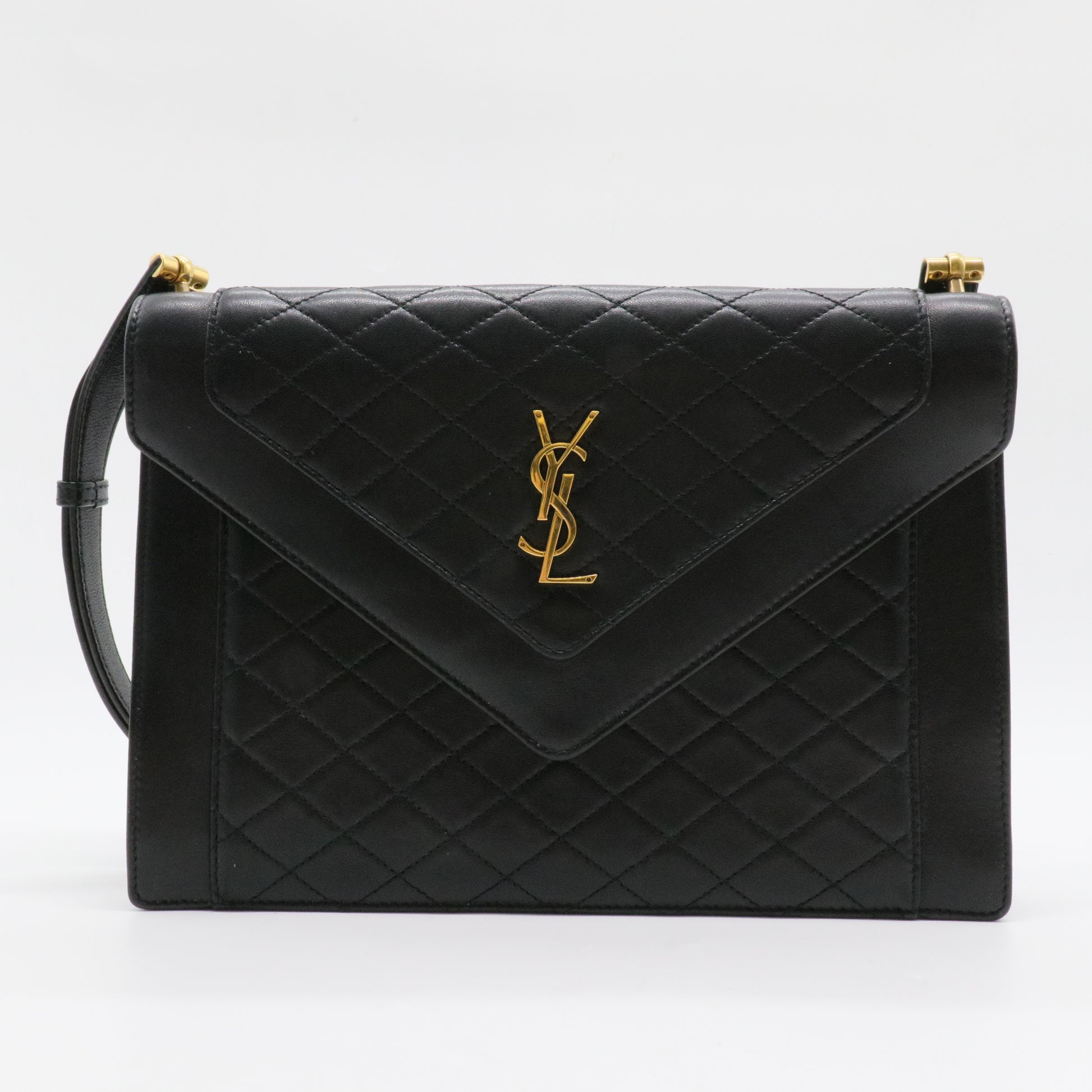 Gaby Envelope Satchel Quilted Leather