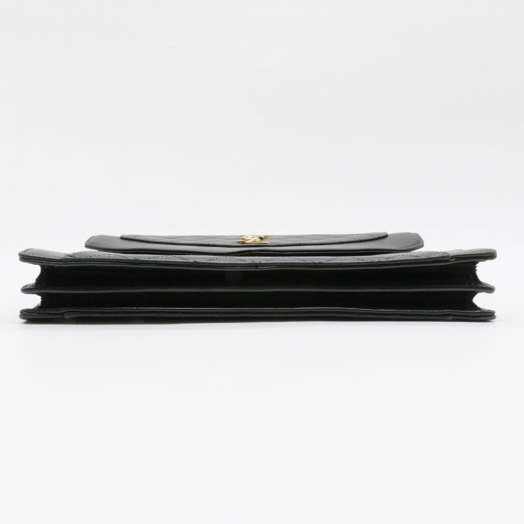 Gaby Envelope Satchel Quilted Leather