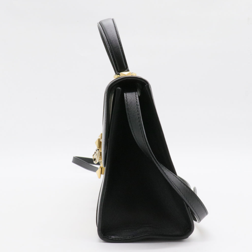 Osiride Top Handle Bag GG Coated Canvas and Leather Small