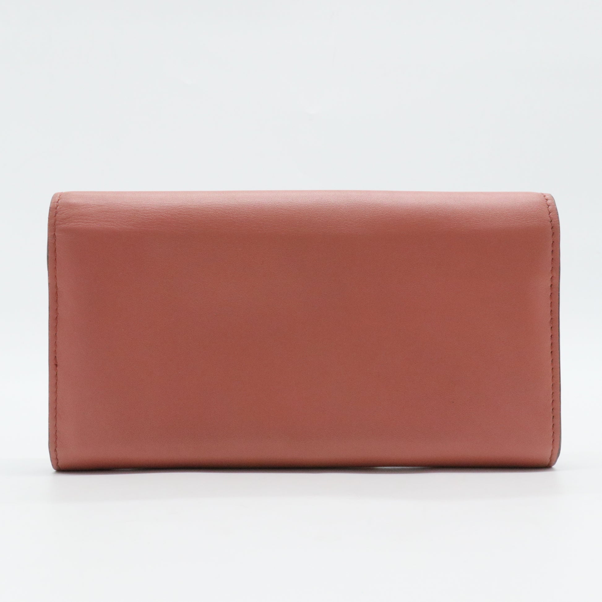 Moon Calfskin Icon Wallet Cameo Pink