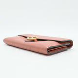 Moon Calfskin Icon Wallet Cameo Pink