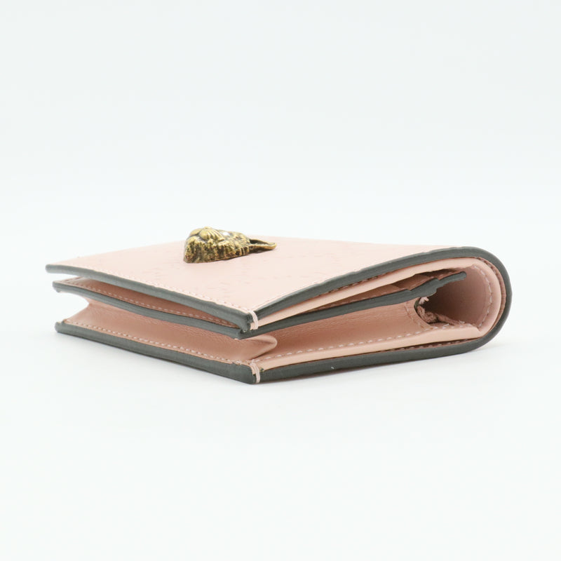 Animalier Flap Card Case Guccissima Leather