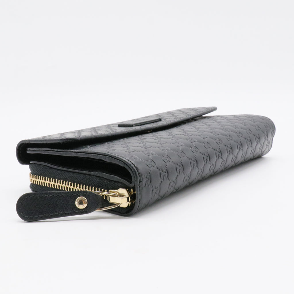 Microguccissima Continental Flap Wallet