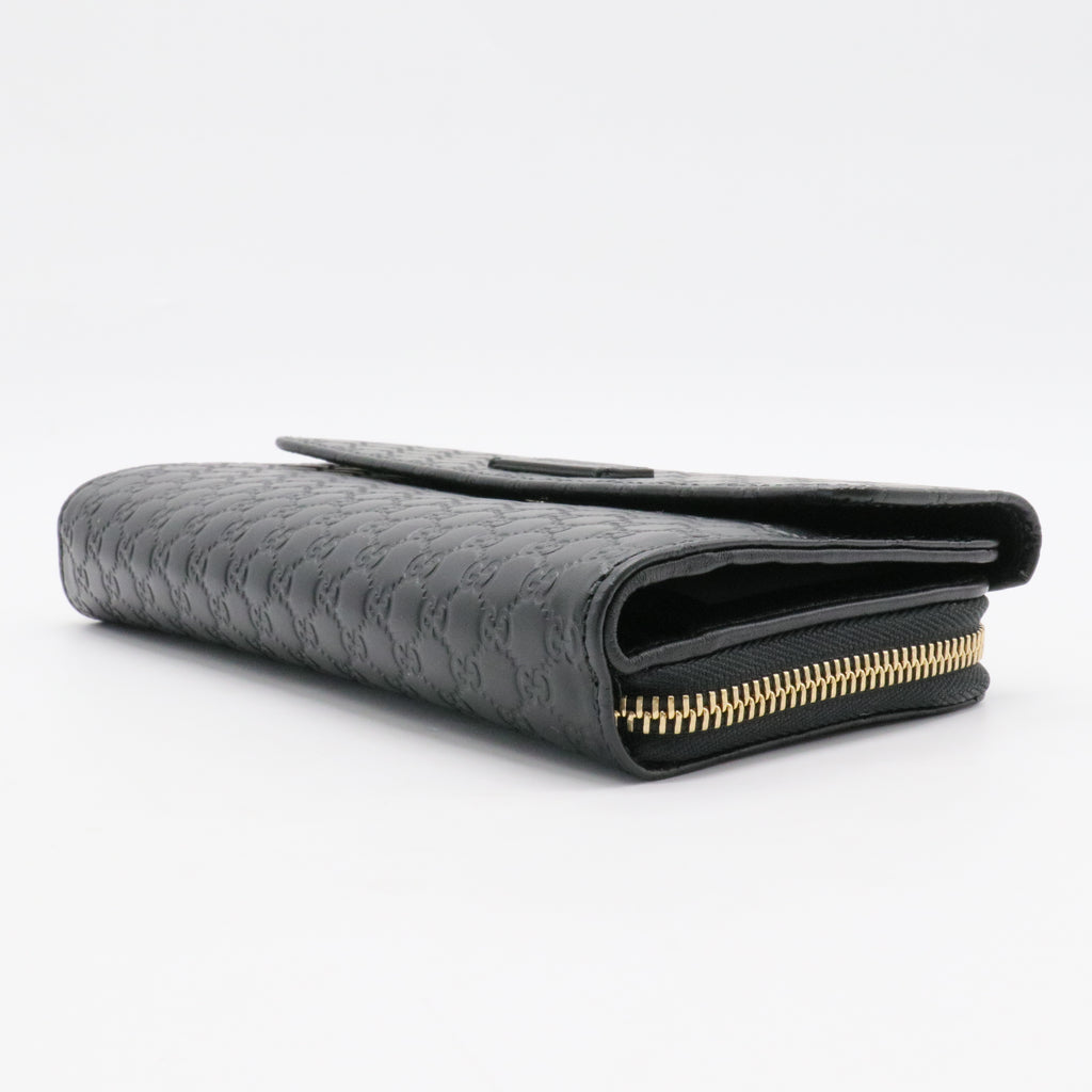 Microguccissima Continental Flap Wallet