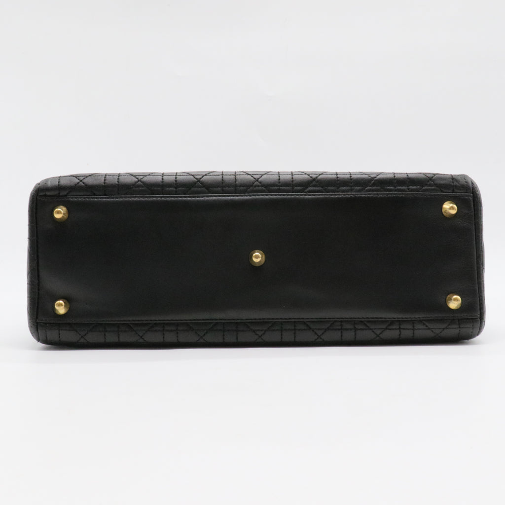 Lady Dior Bag Cannage Quilt Lambskin Large