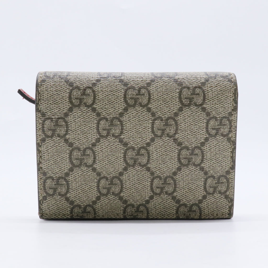 Cherries French Wallet GG Coated Canvas Compact