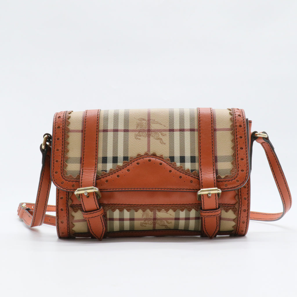 Doyle Brogues Bag Haymarket Coated Canvas with Leather Small