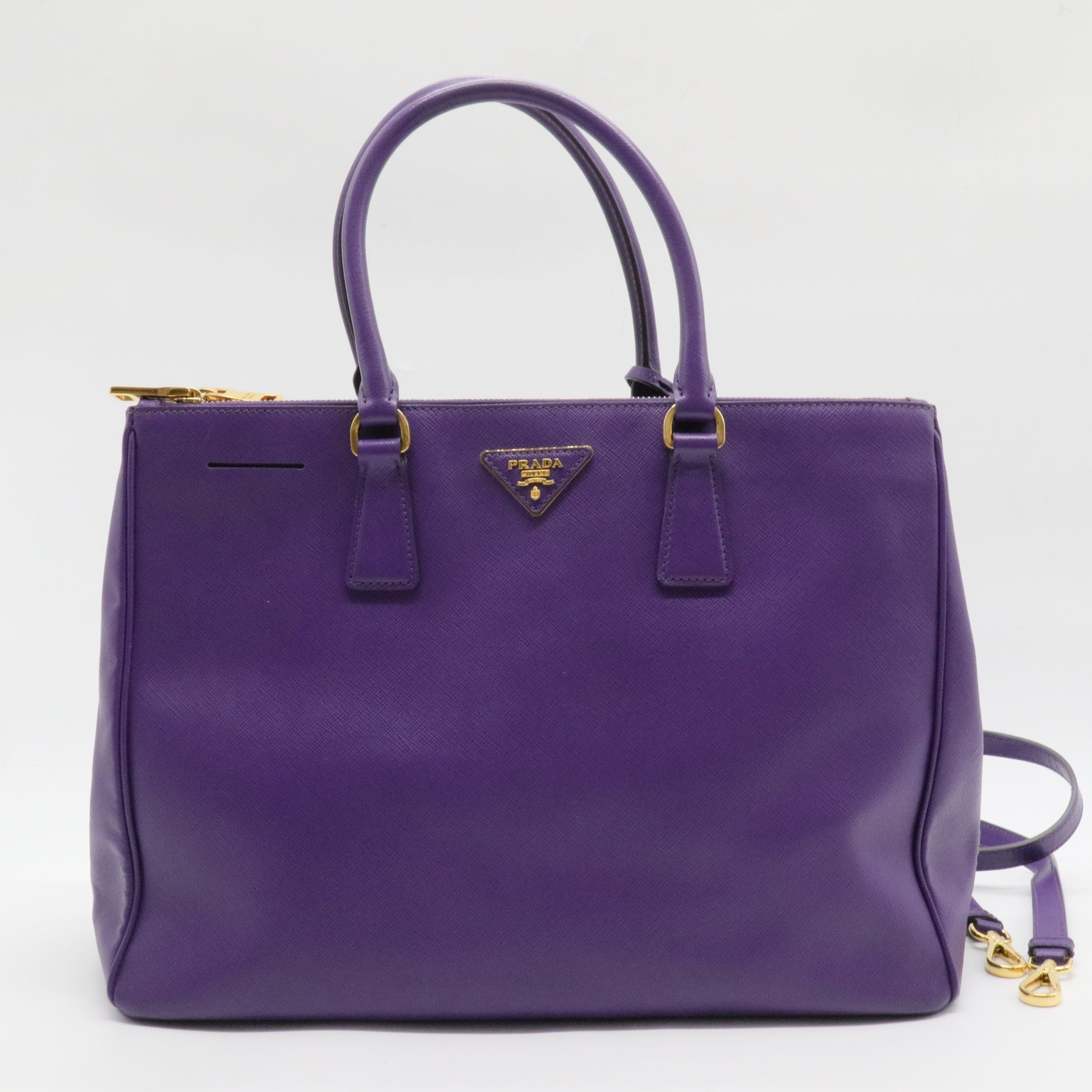 Galleria Double Zip Tote Saffiano Leather Medium