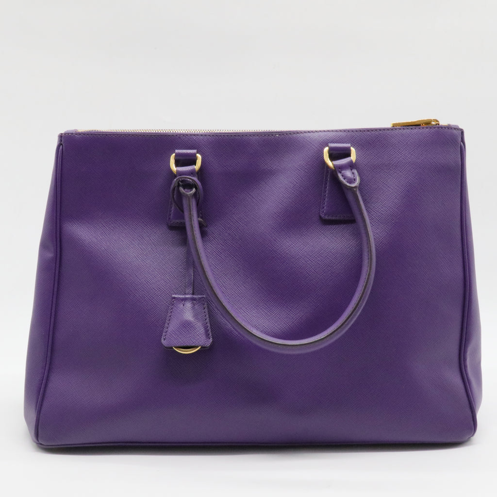 Galleria Double Zip Tote Saffiano Leather Medium