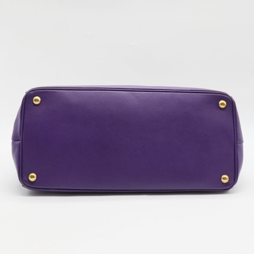 Galleria Double Zip Tote Saffiano Leather Medium