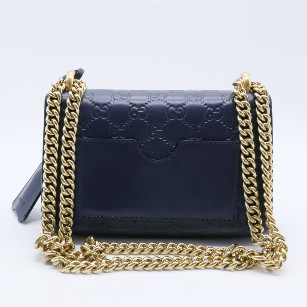 Padlock Shoulder Bag Guccissima Leather Small