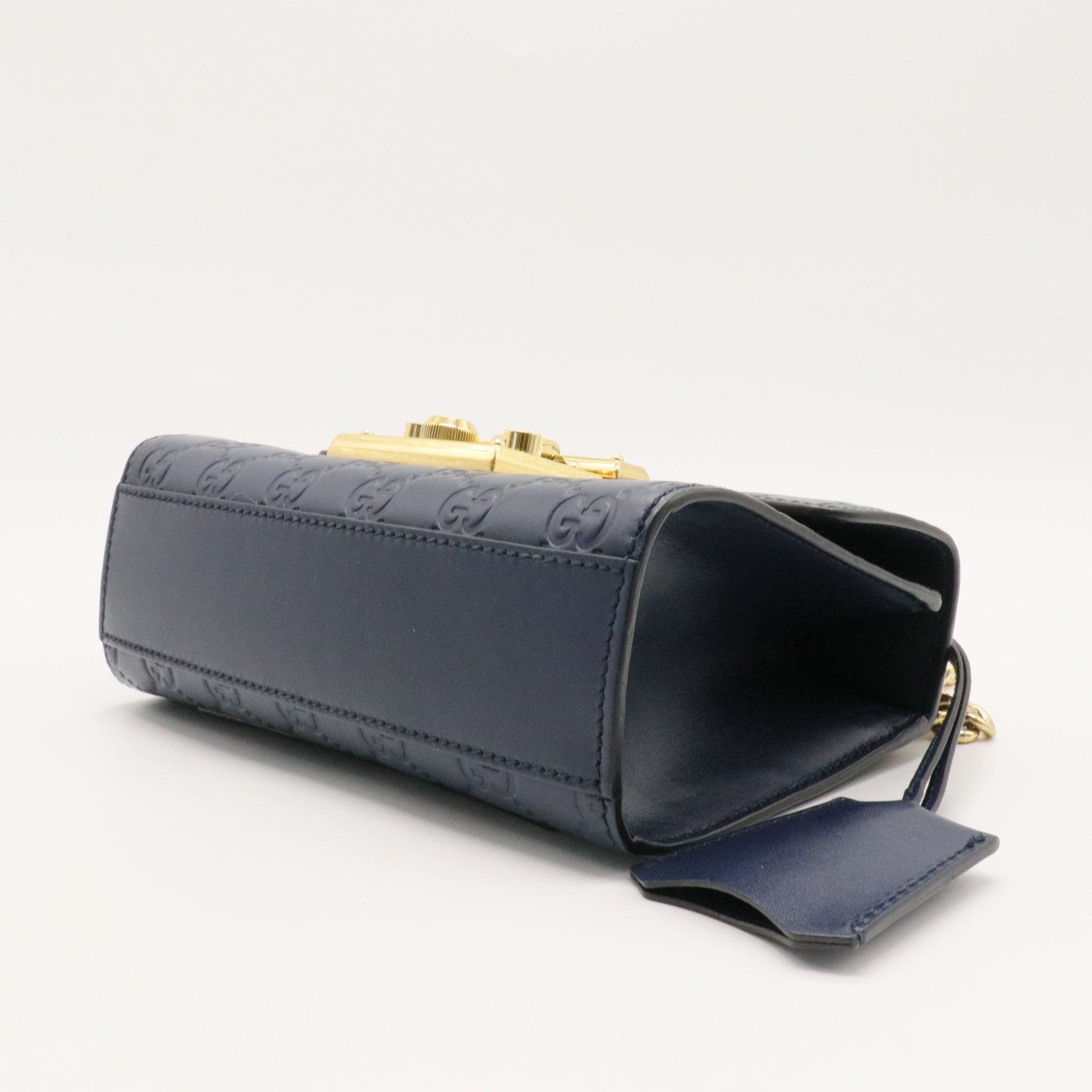 Padlock Shoulder Bag Guccissima Leather Small