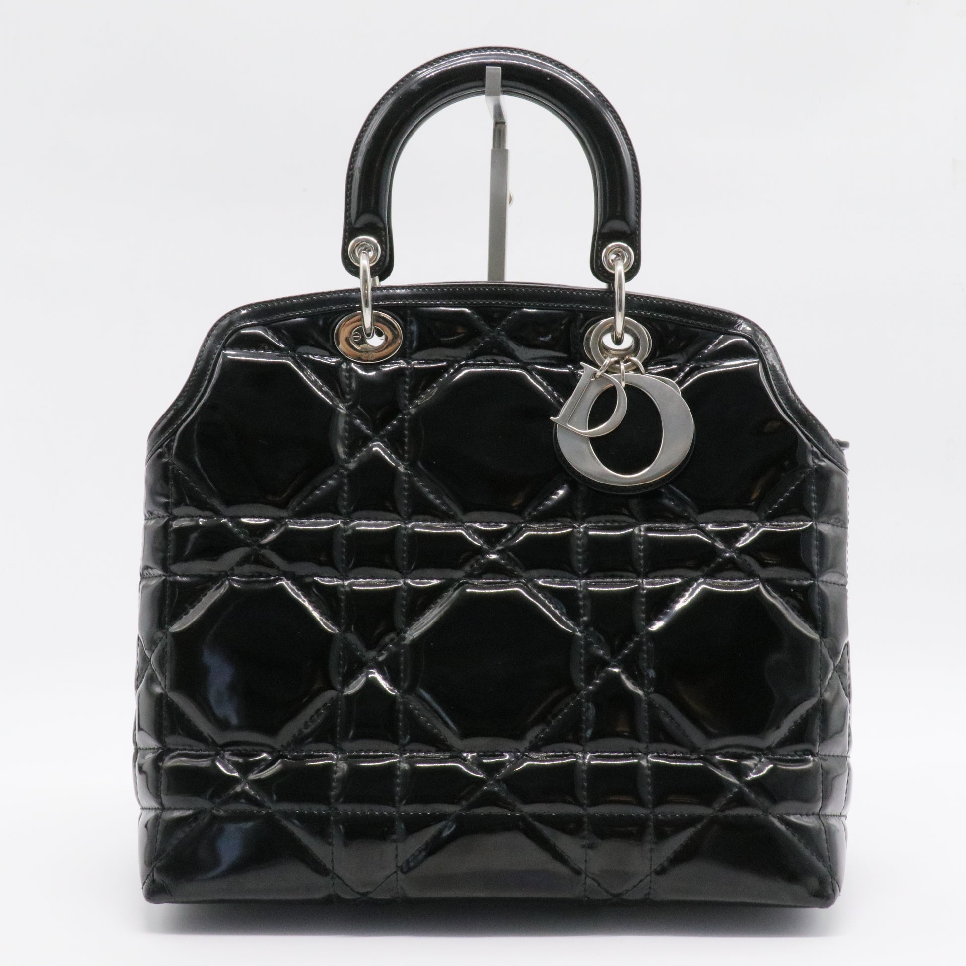 Granville Satchel Cannage Quilt Patent Medium for Vanessa