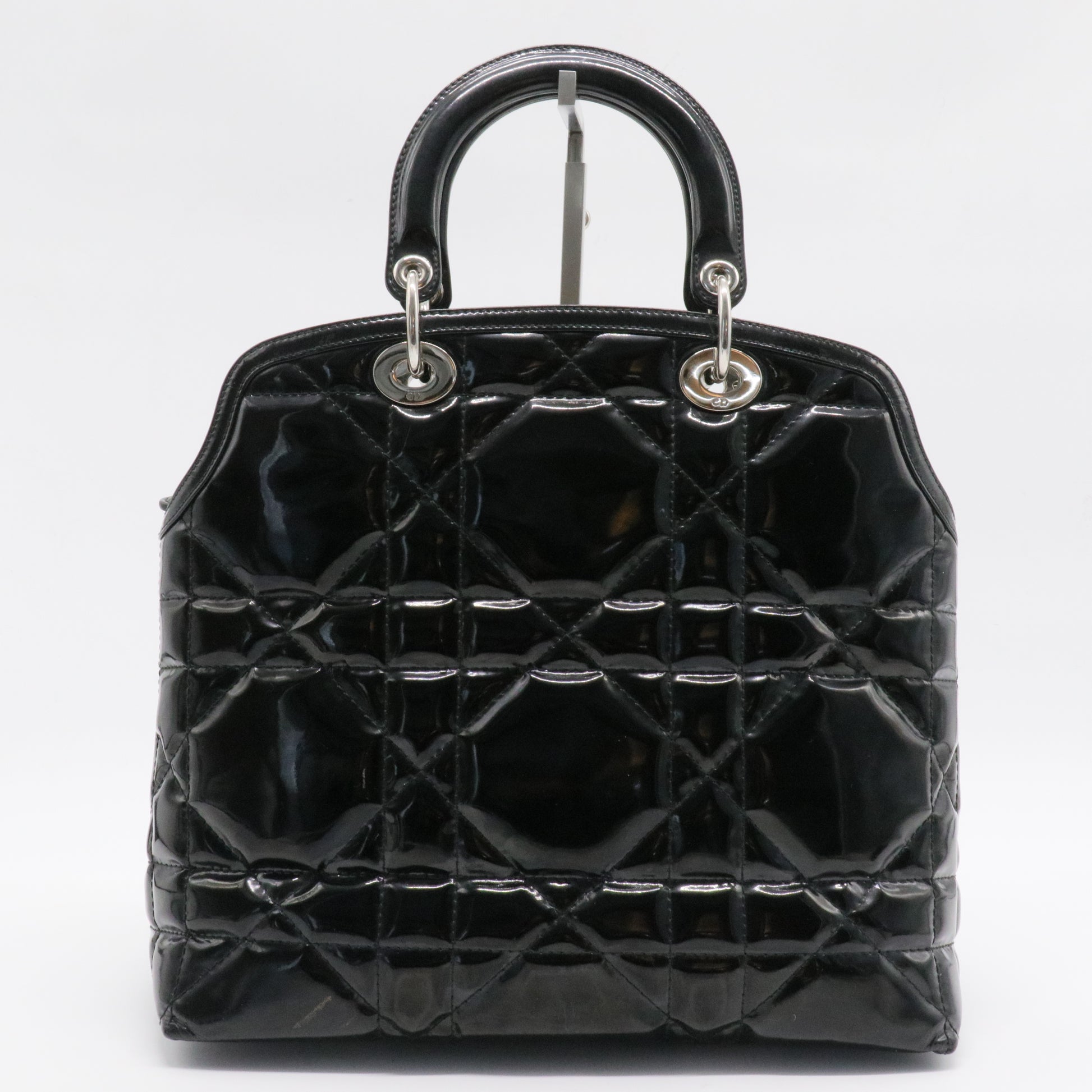Granville Satchel Cannage Quilt Patent Medium for Vanessa